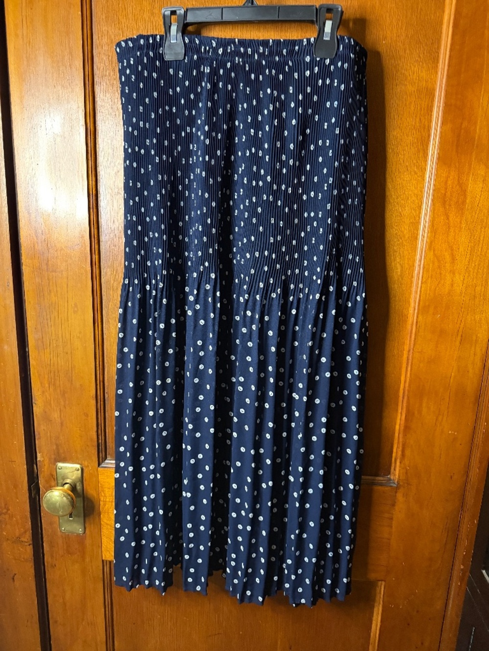 VINTAGE ROBBIE BEE BLUE PLEATED SKIRT XL